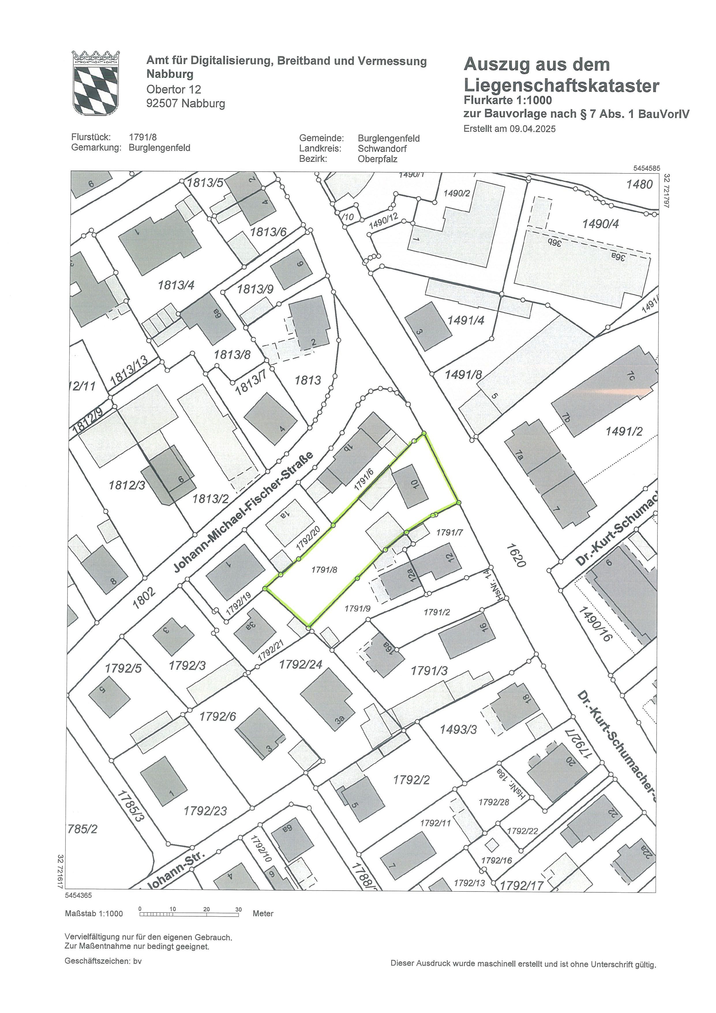 Lageplan 1 Zu 1000